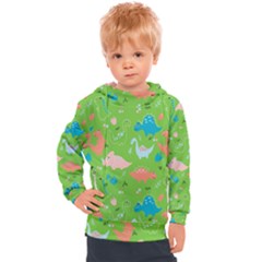 Funny Dinosaur Kids  Hooded Pullover by SychEva