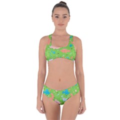 Funny Dinosaur Criss Cross Bikini Set by SychEva