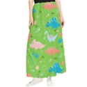 Funny Dinosaur Maxi Chiffon Skirt View1