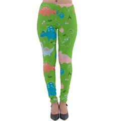 Funny Dinosaur Lightweight Velour Leggings by SychEva