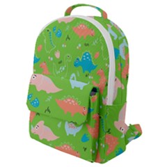 Funny Dinosaur Flap Pocket Backpack (small) by SychEva