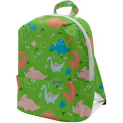 Funny Dinosaur Zip Up Backpack by SychEva