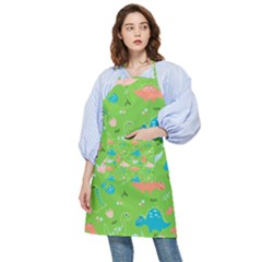 Funny Dinosaur Pocket Apron by SychEva