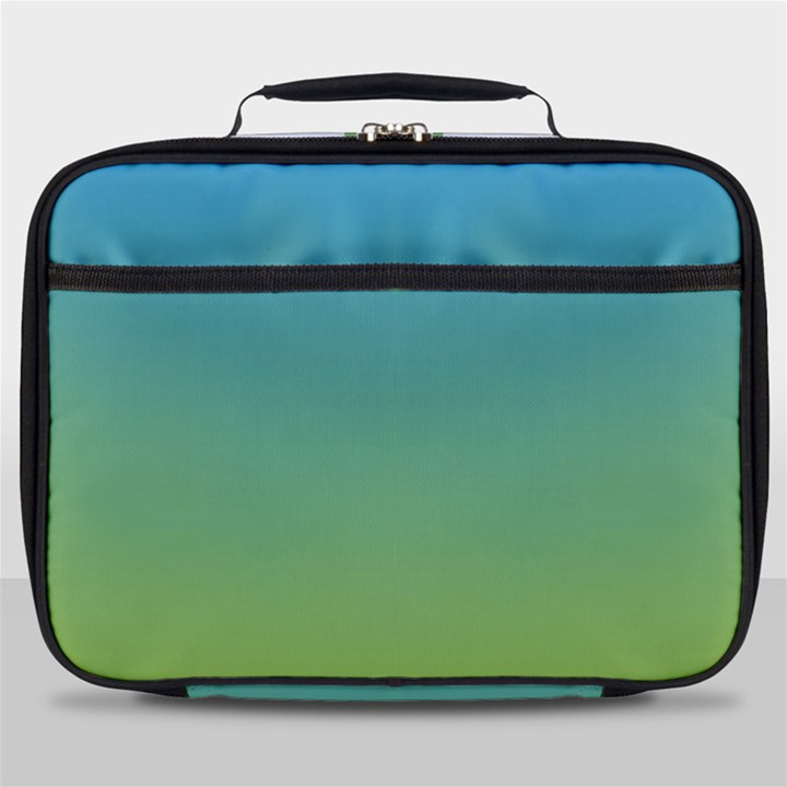 gradient blue green Full Print Lunch Bag