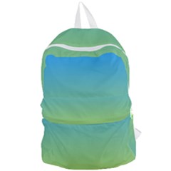 Gradient Blue Green Foldable Lightweight Backpack