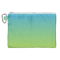 Gradient Blue Green Canvas Cosmetic Bag (xl)