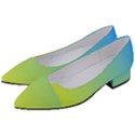 gradient blue green Women s Block Heels  View2