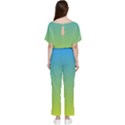 gradient blue green Batwing Lightweight Jumpsuit View2