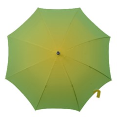 Gradient Yellow Green Hook Handle Umbrellas (small) by ddcreations