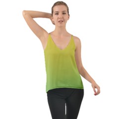 Gradient Yellow Green Chiffon Cami by ddcreations