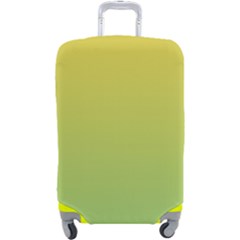 Gradient Yellow Green Luggage Cover (large) by ddcreations