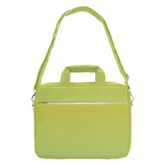 Gradient Yellow Green Macbook Pro Shoulder Laptop Bag  by ddcreations