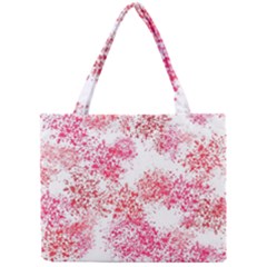 Red Splashes On A White Background Mini Tote Bag by SychEva