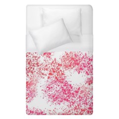 Red Splashes On A White Background Duvet Cover (single Size) by SychEva