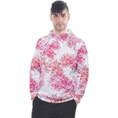 Red Splashes On A White Background Men s Pullover Hoodie by SychEva