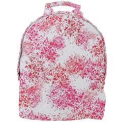 Red Splashes On A White Background Mini Full Print Backpack by SychEva