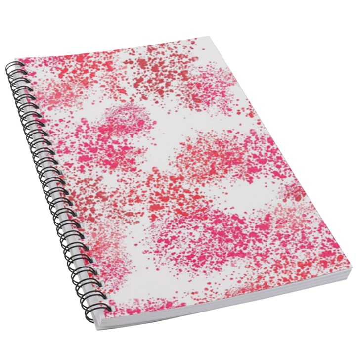 Red Splashes On A White Background 5.5  x 8.5  Notebook