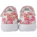 Red Splashes On A White Background Kids  Velcro Strap Shoes View4