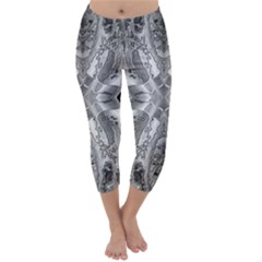 Compressed Carbon Capri Winter Leggings  by MRNStudios