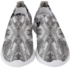 Compressed Carbon Kids  Slip On Sneakers by MRNStudios