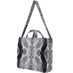 Compressed Carbon Square Shoulder Tote Bag by MRNStudios