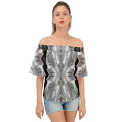 Compressed Carbon Off Shoulder Short Sleeve Top by MRNStudios