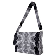 Compressed Carbon Full Print Messenger Bag (m) by MRNStudios