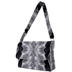 Compressed Carbon Full Print Messenger Bag (l) by MRNStudios