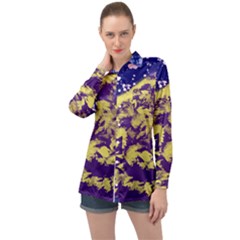 Mash Up Long Sleeve Satin Shirt