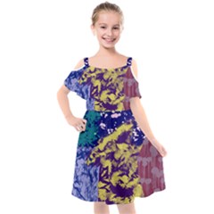 Mash Up Kids  Cut Out Shoulders Chiffon Dress