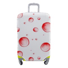 Red Drops On White Background Luggage Cover (small) by SychEva