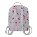 Red Drops On White Background Flap Pocket Backpack (Small) View3