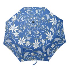 Folk Flowers Pattern Folding Umbrellas by Eskimos