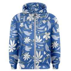 Folk Flowers Pattern Men s Zipper Hoodie by Eskimos