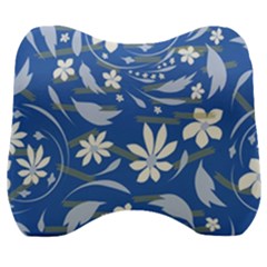 Folk Flowers Pattern Velour Head Support Cushion by Eskimos