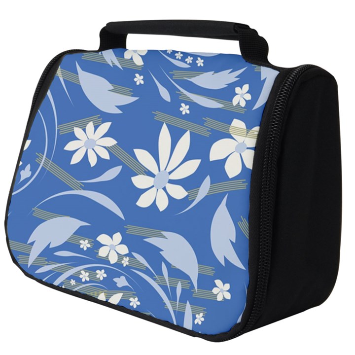 Folk flowers pattern Full Print Travel Pouch (Big)