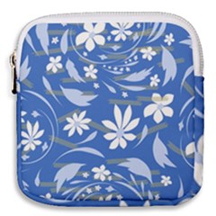 Folk Flowers Pattern Mini Square Pouch by Eskimos