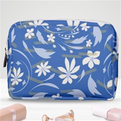 Folk Flowers Pattern Make Up Pouch (medium) by Eskimos