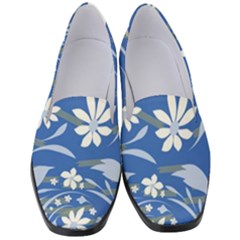 Folk Flowers Pattern Women s Classic Loafer Heels by Eskimos