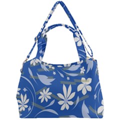 Folk Flowers Pattern Double Compartment Shoulder Bag by Eskimos