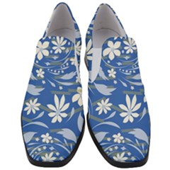 Folk Flowers Pattern Women Slip On Heel Loafers by Eskimos