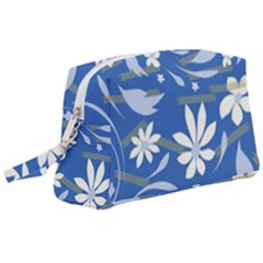 Folk Flowers Pattern Wristlet Pouch Bag (large) by Eskimos