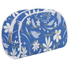 Folk Flowers Pattern Make Up Case (medium)