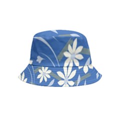 Folk Flowers Pattern Bucket Hat (kids) by Eskimos