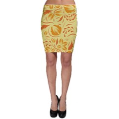 Folk Flowers Pattern Bodycon Skirt by Eskimos