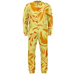 Folk Flowers Pattern Onepiece Jumpsuit (men)  by Eskimos