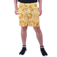 Folk Flowers Pattern Men s Pocket Shorts by Eskimos