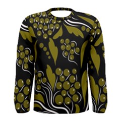 Folk Flowers Pattern  Men s Long Sleeve Tee by Eskimos