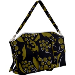 Folk Flowers Pattern  Canvas Crossbody Bag by Eskimos