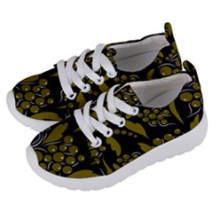 Folk Flowers Pattern  Kids  Lightweight Sports Shoes by Eskimos